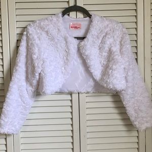 Good Girl white swirl fur cover